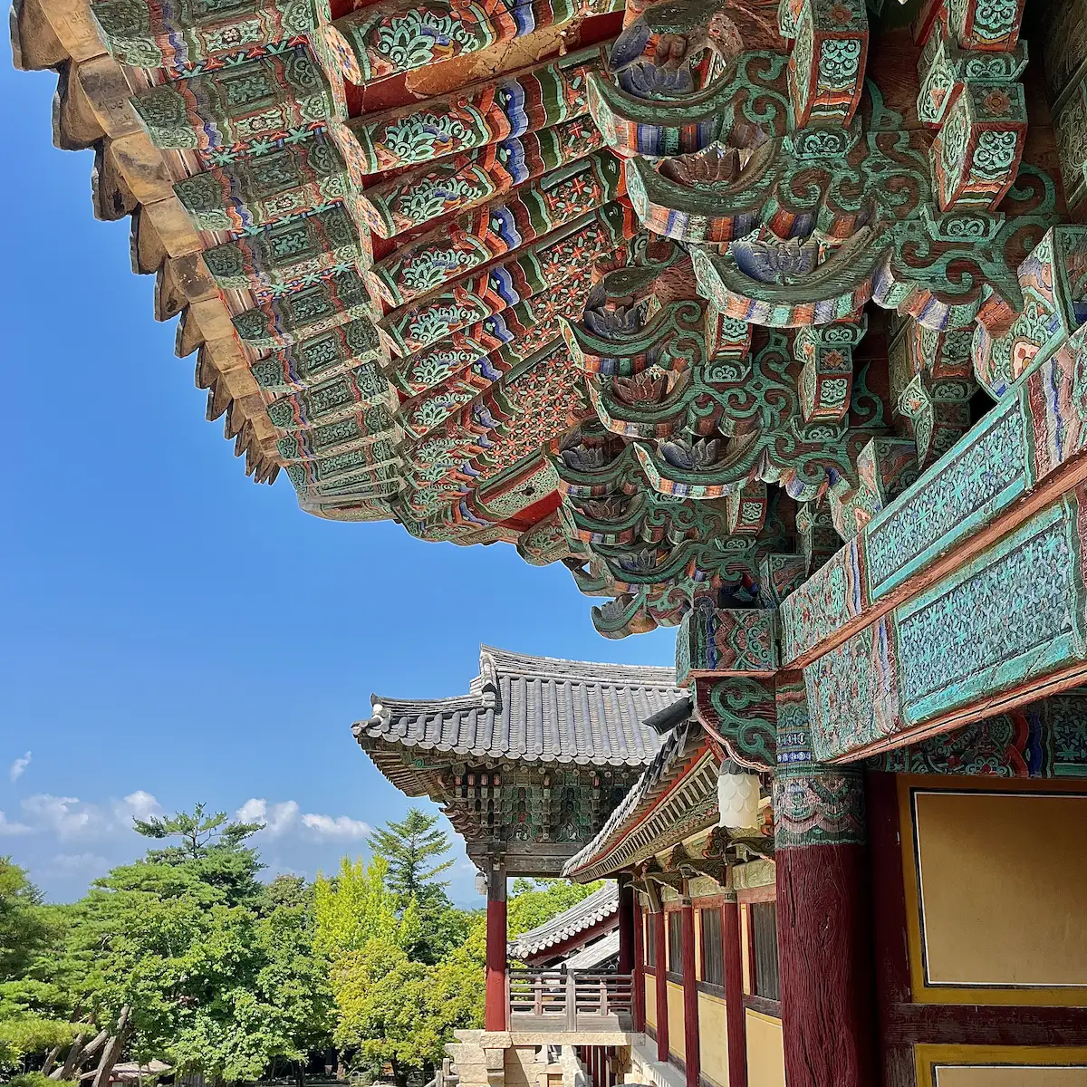 Bulguksa Temple with traditional Korean architecture in Gyeongju, South Korea