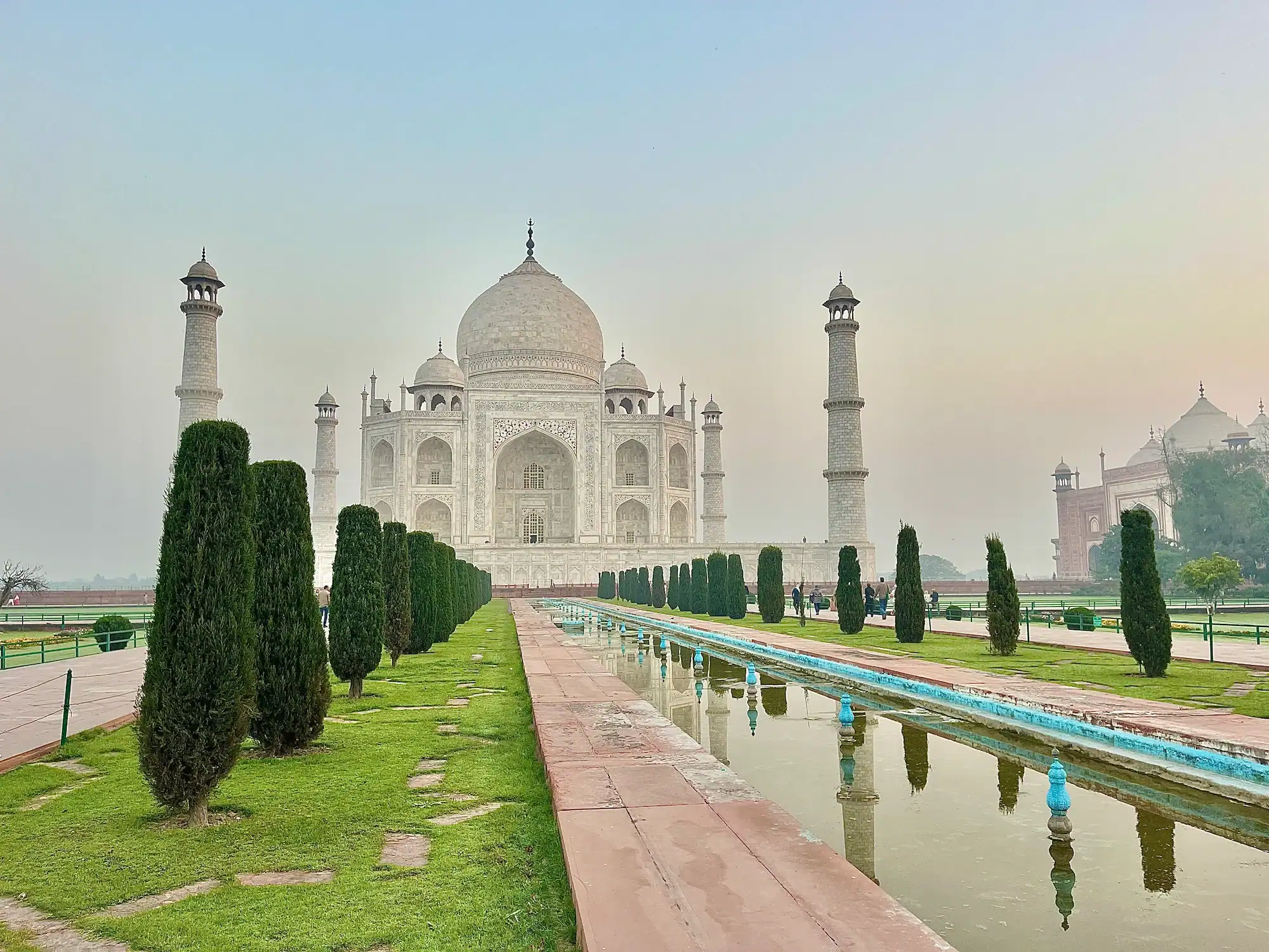 View of Taj Mahal at sunrise in Agra, 2 weeks India Itinerary