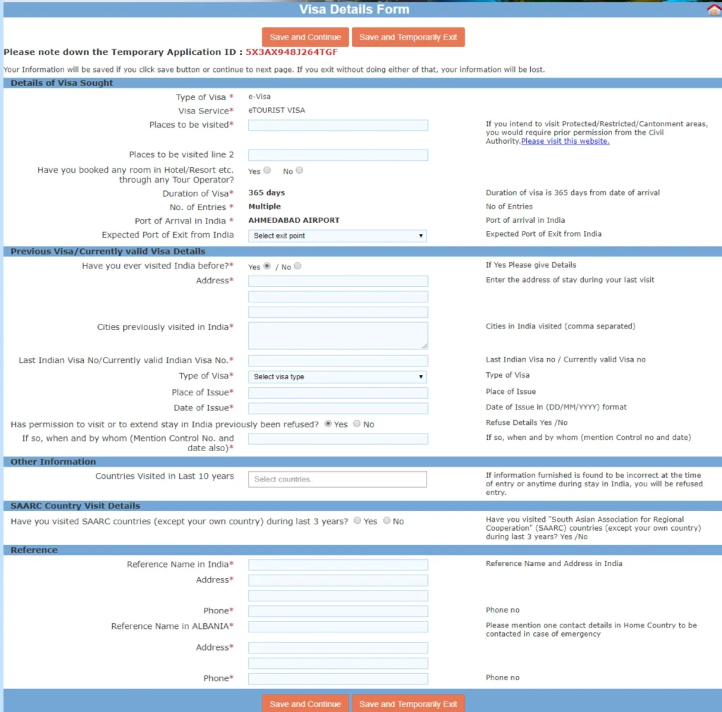 India eVisa guide - visa details page