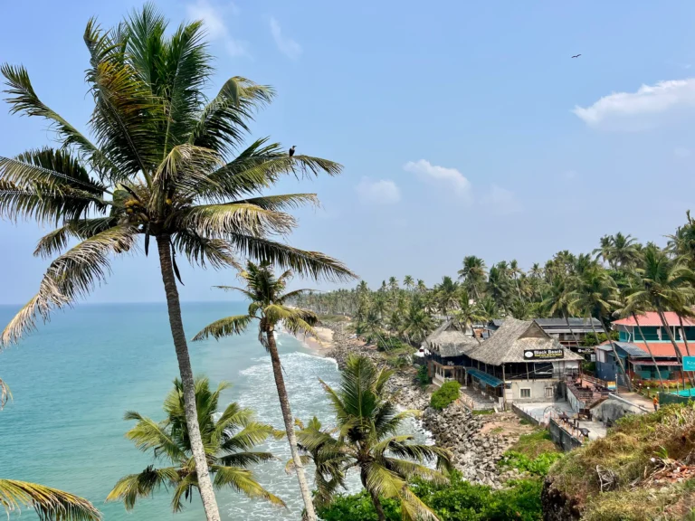 Best time to visit India - View of Varkala beach in Kerala