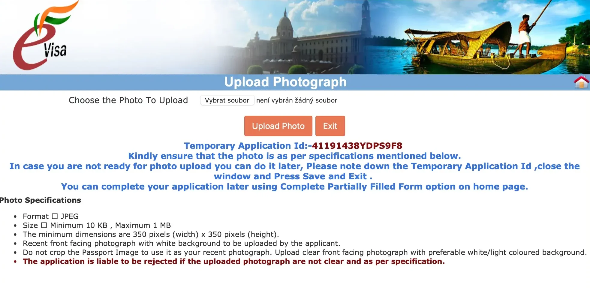Indian eVisa - photo requirements